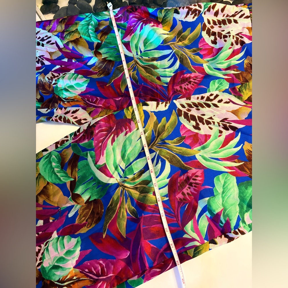 Zara Bright Tropical Leaf Print Blazer and Pants Set - Picture 15 of 16